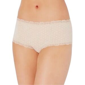 Jenni intimates panties women 3X tan chai dots lace trim set of 3
